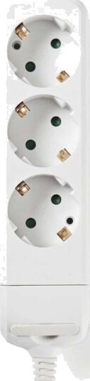Nedis 3 veis skjøtekontakt uten kabel hvit EXSO300F1WT Nedis 3 veis skjøtekontakt uten kabel hvit EXSO300F1WT