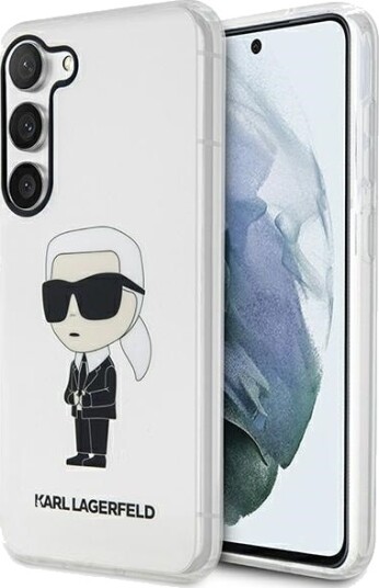 Karl Lagerfeld Ikonik Gjennomsiktig Hardt Deksel til Samsung Galaxy S23 S911