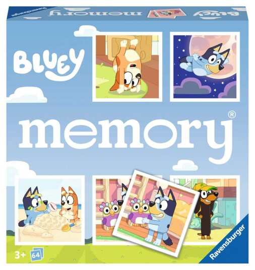 Ravensburger Bluey Memory Barnespill for Barn fra 3 År med 64 Deler Ravensburger Bluey Memory Barnespill for Barn fra 3 År med 64 Deler