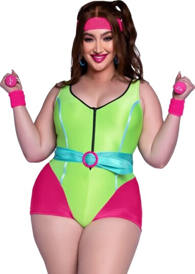 80S Workout Diva Kostume Plus 80S Workout Diva Kostume Plus