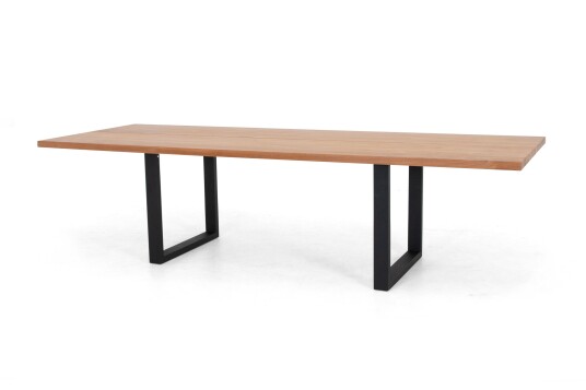 Selected Exclusive Gaunt spisebord Svart/teak 280 x 100 cm Selected Exclusive Gaunt spisebord Svart/teak 280 x 100 cm