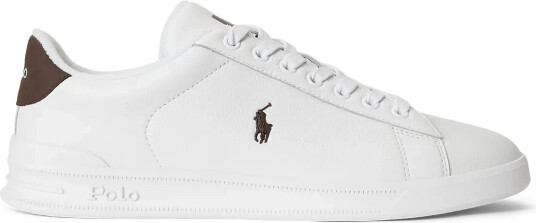 Polo Ralph Lauren Heritage Court Ii Leather Sneaker   White   11 D