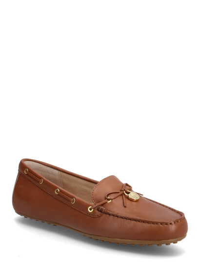 Lauren Ralph Lauren Wylie Nappa Leather Driver - Brown - 37
