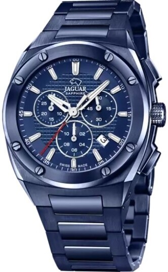 Jaguar Herreklokke J991/1 Executive Blå/Stål Ø44.5 mm