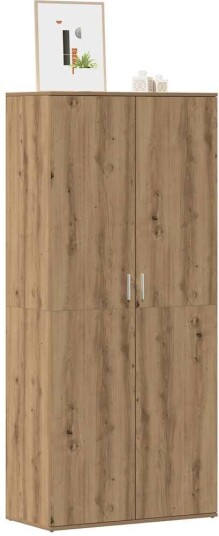 Skoskap artisan eik 80x39x178 cm konstruert tre 8721158435705