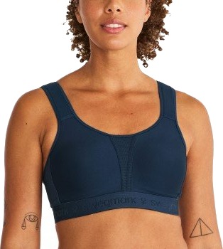 Swegmark BH Kimberly Iconic Moulded Cups Sports Bra Marine polyamid B 90 Dame