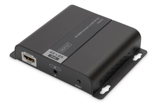 Digitus 4K HDMI Extender via CAT/IP - Mottaker, 120 m, Svart