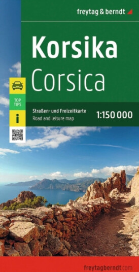 Corsica Road and Leisure Map  1:150,000 scale