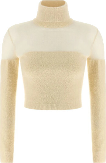 Elisabetta Franchi Dame Strikkevarer Hvit S,