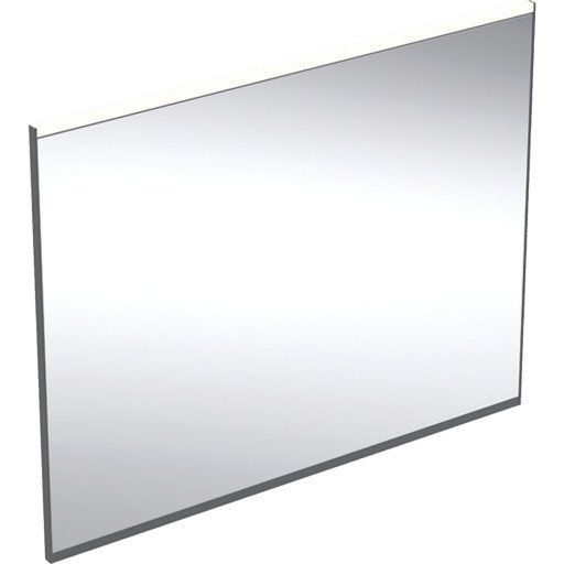 Geberit Option Plus Square speil med lys, dimbar, duggfri, 90x70 cm, sort