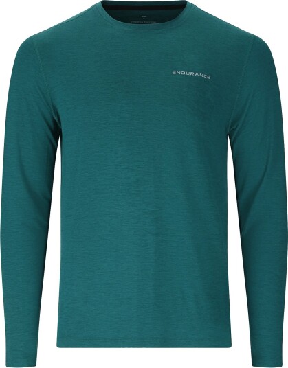 Endurance Abdon M Melange L/S Tee Green S