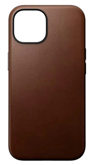 Nomad iPhone 15 Nomad Modern Leather Deksel - MagSafe Kompatibel - Brun