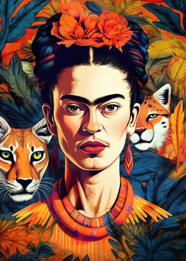 Plakat Frida Kahlo Kunstverk