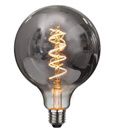 Star Trading LED Smoked 125mm 2W E27 2100K Røk Dimbar