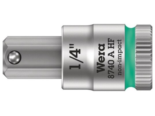 Wera 05003388001, Stikkontakt, 1/4", Imperisk, 1 Hoder, 1/4", Kromvanadiumstål