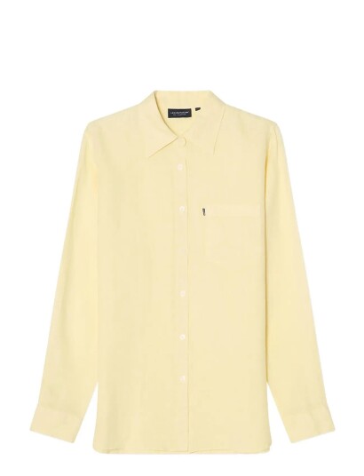 Lexington Clothing Classic Linen Shirt Yellow XS