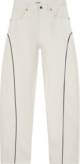 Wrangler Piped Sleek Barrel Cream 29 x 32