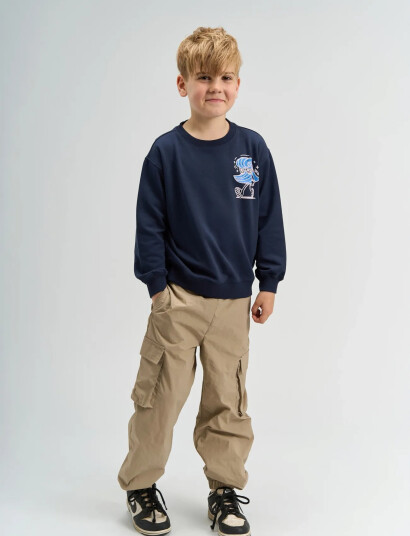 The New Tnseth Os Sweatshirt Navy 98/104 The New Tnseth Os Sweatshirt Navy 98/104
