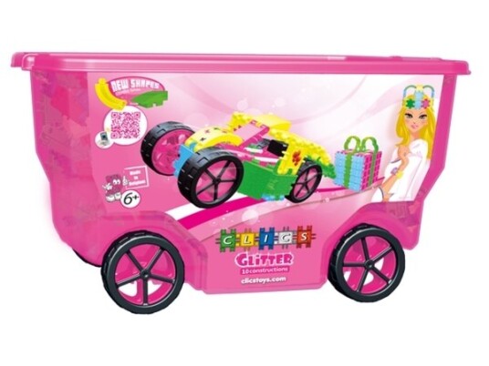 Clics Rollerbox Glitter Stableblokker 6 År Plast 400 Stykker