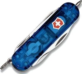 Victorinox Midnite Manager V-0.63 66.T2 Lommekniv, Blå Transparent Victorinox Midnite Manager V-0.63 66.T2 Lommekniv, Blå Transparent