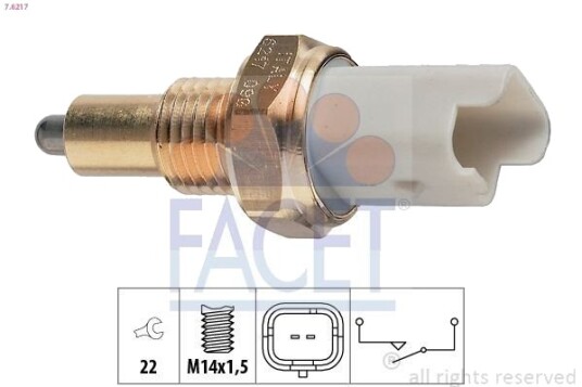 FACET 7.6217 Bryter, ryggelys