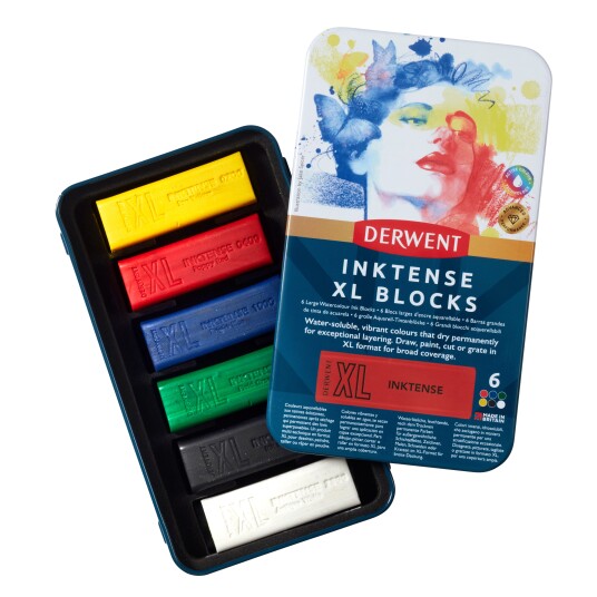 Derwent Inktense Xl Blocks Tin Of 6 601052