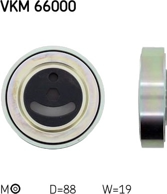 Strammehjul, kilerem SKF VKM 66000
