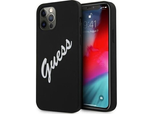 Guess Hardt Deksel Silikon Vintage Svart/Hvit, For Apple Iphone 12 Pro Max, Guhcp12llsvsbw, Blister (Guhcp12llsvsbw) Guess Hardt Deksel Silikon Vintage Svart/Hvit, For Apple Iphone 12 Pro Max, Guhcp12llsvsbw, Blister (Guhcp12llsvsbw)