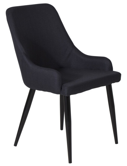 Venture Design Plaza spise stol Svart Textil/svart Svart