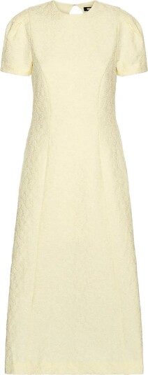 ROTATE Jacquard Flared Dress Yellow 42 ROTATE Jacquard Flared Dress Yellow 42