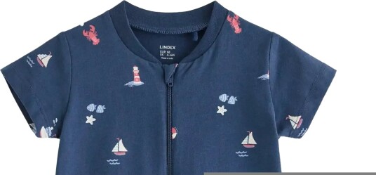 Lindex Pyjama Romper Navy 98