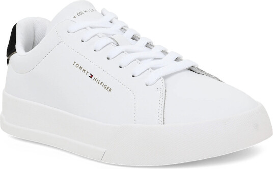 Tommy Hilfiger Th Court Lth Detail Ess White 40