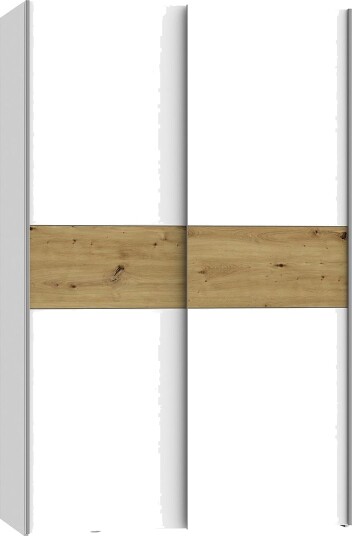 Shipts Garderobe 62x120 cm - Hvit/Brun