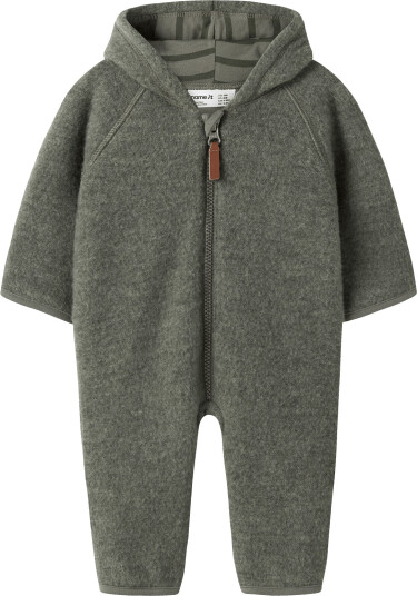 Name It NBMWmino Wool Bru Suit W/Lining Khaki green 86