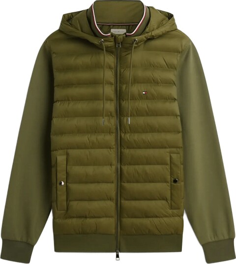 Tommy Hilfiger Mix Media Rwb Reg Hooded Zt   Khaki green   S