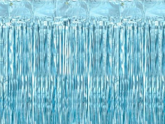 Party curtain baby blue 0,9m/2,5m