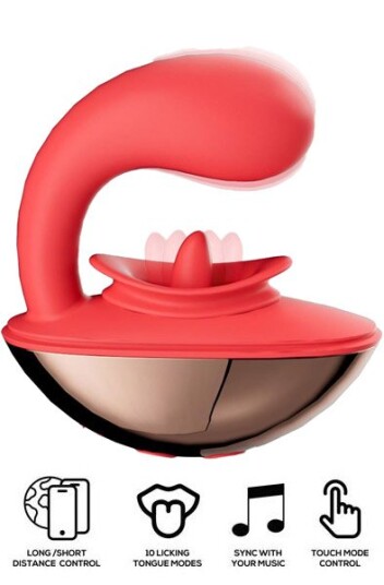 Intoyou Rondy Vibrating & Licking Tongue With App