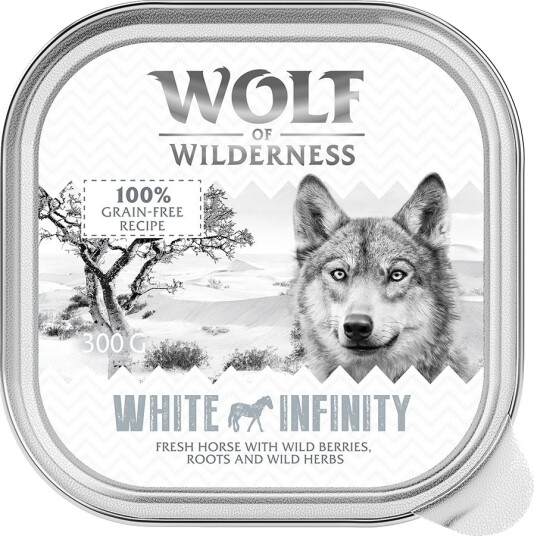 Wolf of Wilderness Adult Single Protein White Infinity Våtfôr Hest 6x300g