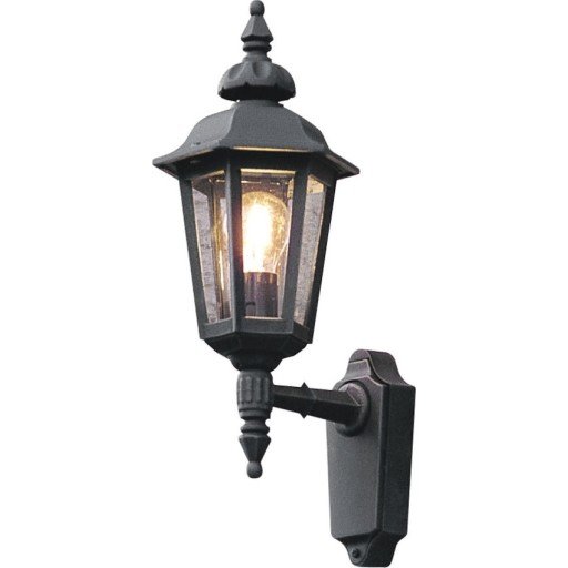 Konstsmide Pallas vegglampe opp E27 svart 518-750