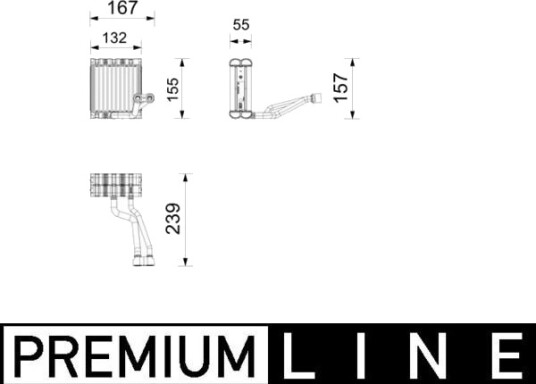 Fordamper, klimaanlegg MAHLE AE 261 000P