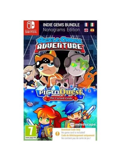 Piczle Cross Adventure & PictoQuest: The Cursed Grids Code in a Box (Switch)