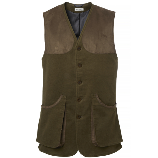 Chevalier Man Preston Moleskin Shooting Vest Forest Green Forest Green M