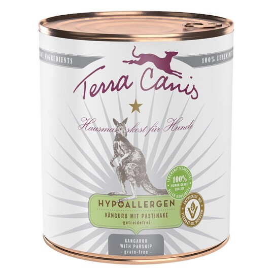 Terra Canis Hypoallergen 12 X 800 G Kenguru Med Pastinakk