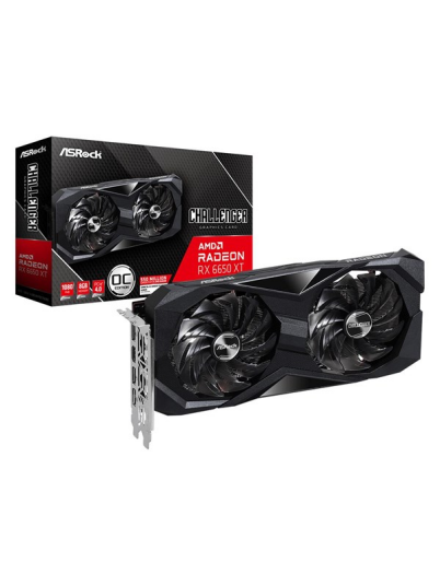 ASRock Radeon RX 6650 XT Challenger D OC 8GB GDDR6 - 8GB GDDR6 RAM - Grafikkort