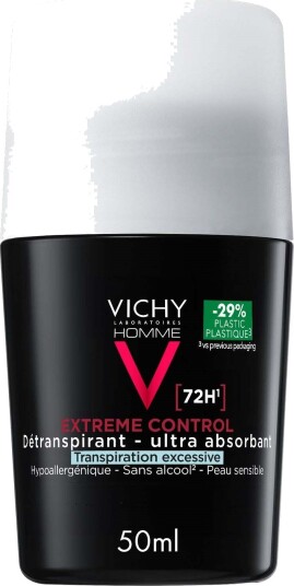 Vichy Homme Roll On Deodorant Sensitive Skin 72H Vichy Homme Roll On Deodorant Sensitive Skin 72H