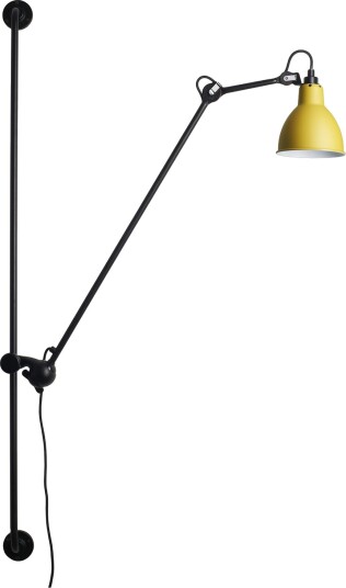 Vegglampe Lampe Gras 214 Round Svart Stue Metall Design 14 128 Svart