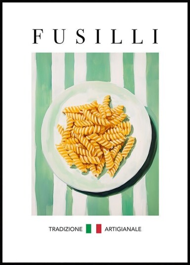 Fusilli Poster Plakat / 70x100cm