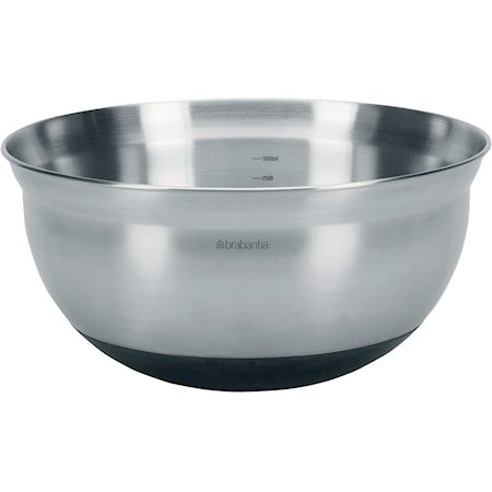 Tilberedningsskål 3L Matt Stål/Black