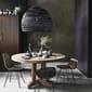 HK Living Taklampe Wicker Svart M HK Living Taklampe Wicker Svart M