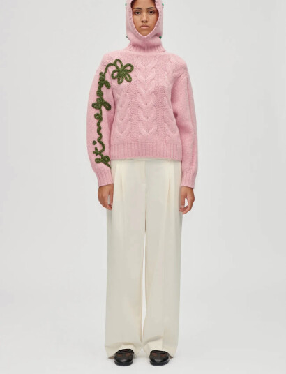STINE GOYA 2418 Midweight Alpaca Knit, Balacla - Pink - ONE SIZE STINE GOYA 2418 Midweight Alpaca Knit, Balacla - Pink - ONE SIZE